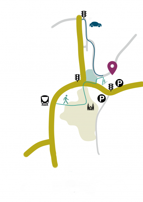 Lageplan stationäres Hospiz Bergstraße