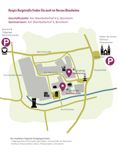 Lageplan Geschäftsstelle Seminarraum